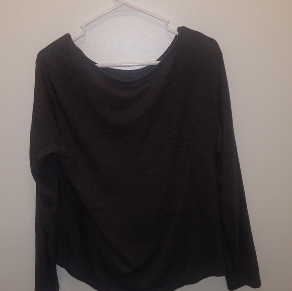 Tops - Long sleeve charcoal grey shirt